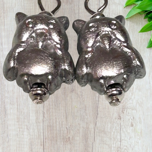 Hand Crafted Jewelry - HAND CRAFTED Earrings Owl Silver Dangle Harry Potter Steampunk Hedwig Pierced
